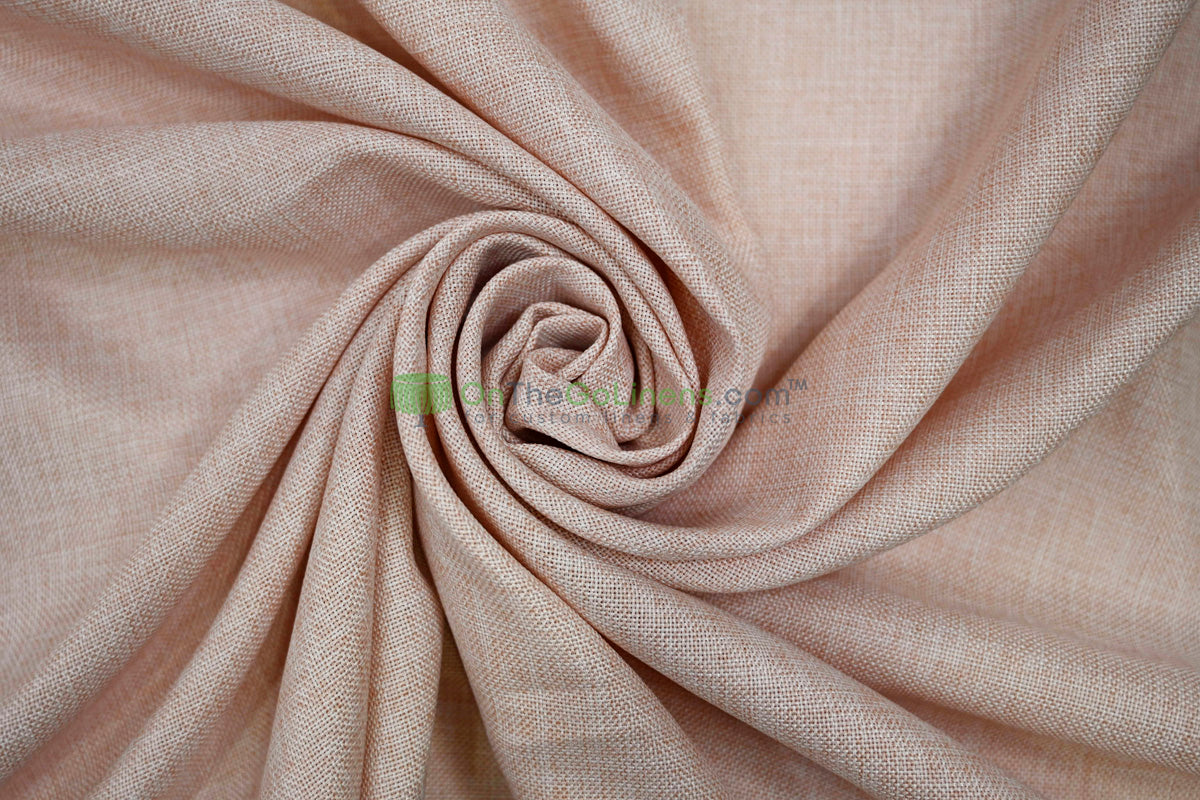 Vintage Linen Event Drapery Panels | Imitation Burlap Curtains | Washable 100% Polyester Burlap |