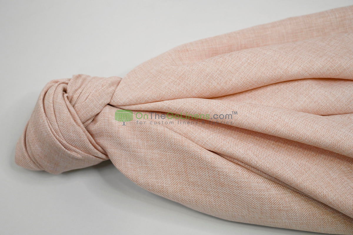 Vintage Linen Event Drapery Panels | Imitation Burlap Curtains | Washable 100% Polyester Burlap |