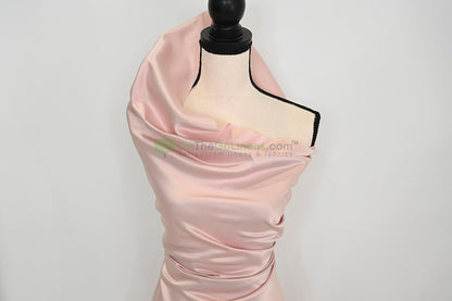 Lamour Satin Fabric by the Yard & Bolt | 100% Polyester Semi Dull Heavy Satin Fabric | 60" Wide | Multiple Colors |