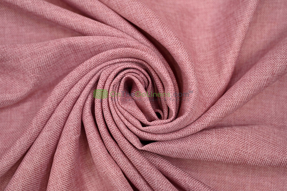 Vintage Linen Event Drapery Panels | Imitation Burlap Curtains | Washable 100% Polyester Burlap |