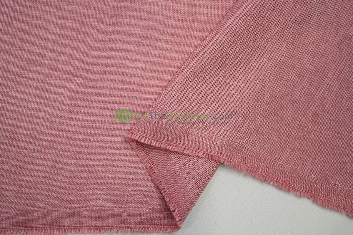 Vintage Linen Event Drapery Panels | Imitation Burlap Curtains | Washable 100% Polyester Burlap |