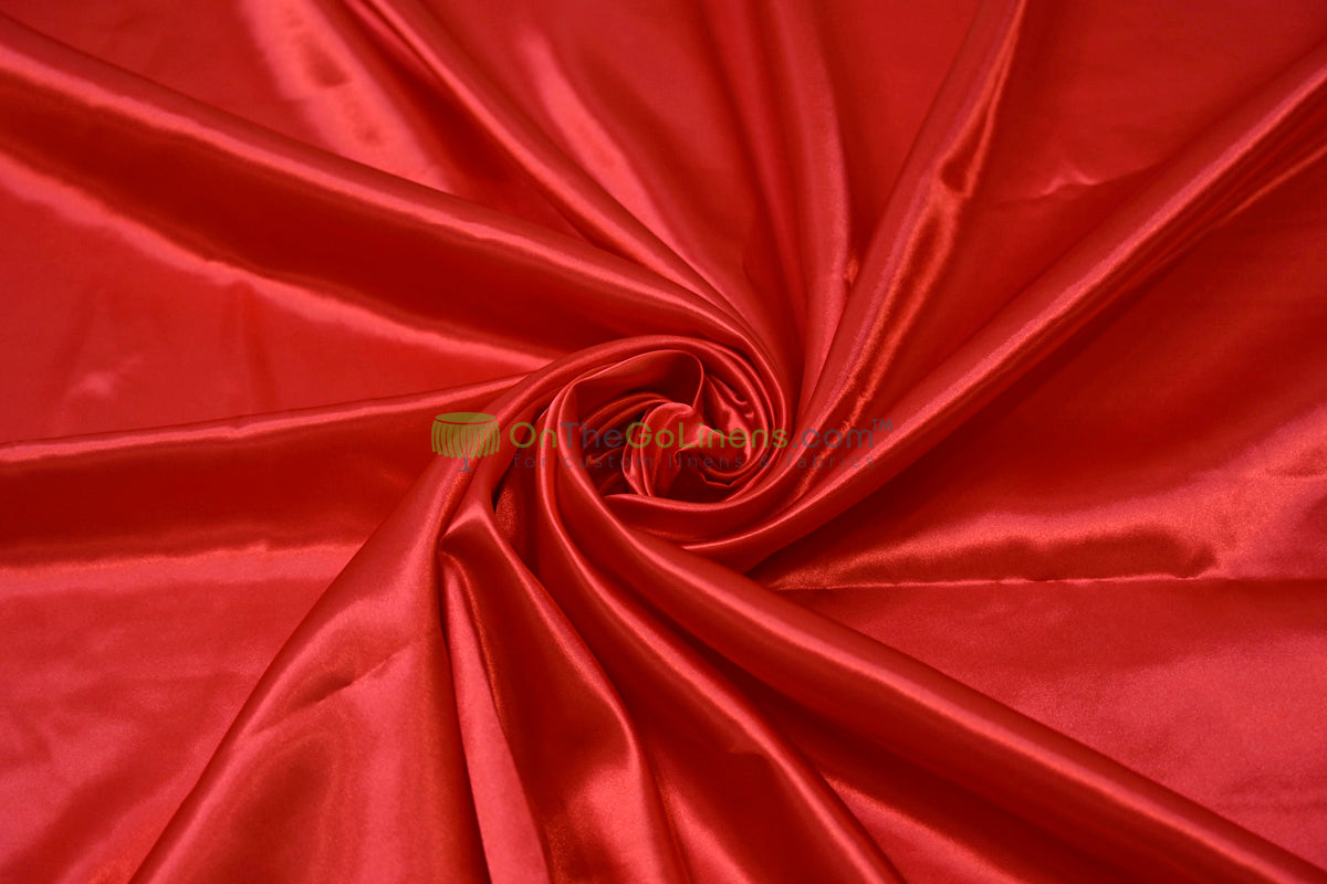 Charmeuse Satin Table Linens, Table Overlays, Table Drapes and Banquets | Multiple IFR Satin Colors |