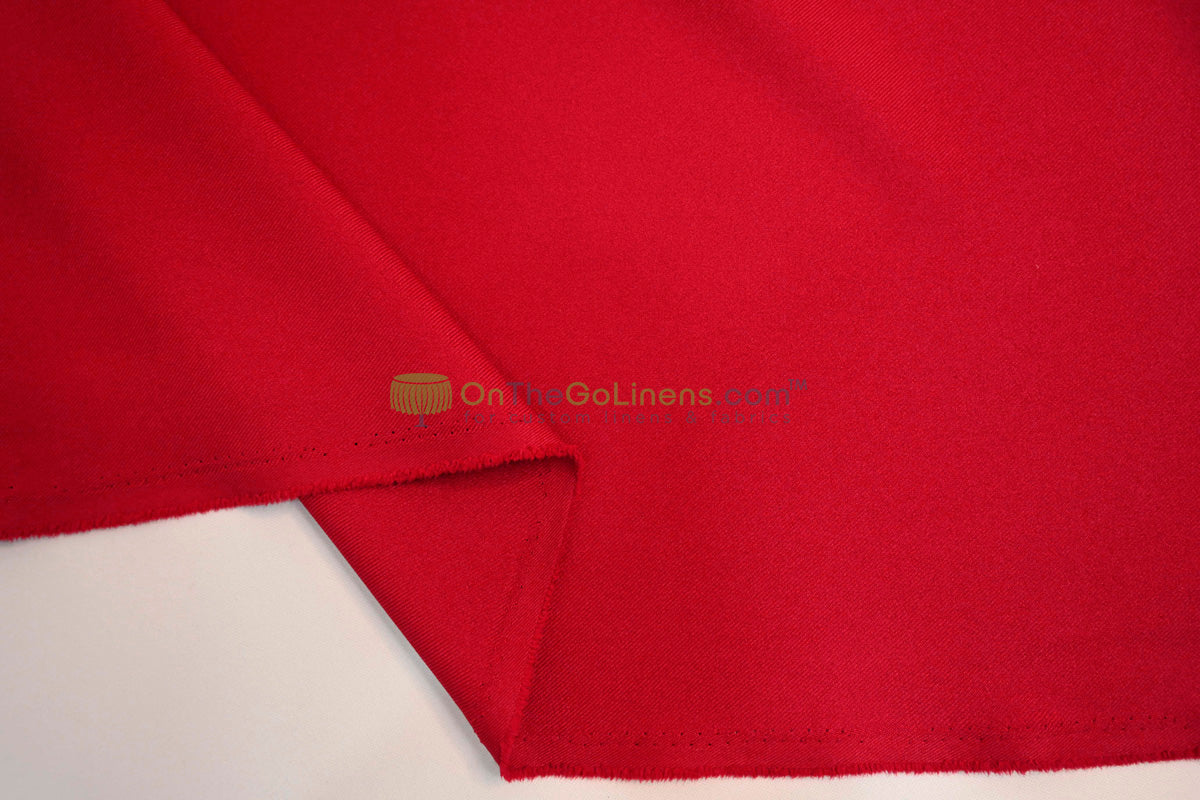 Polyester Twill Fabric by the Yard | Poly Gabardine Fabric | 58" Wide | Multiple Colors |