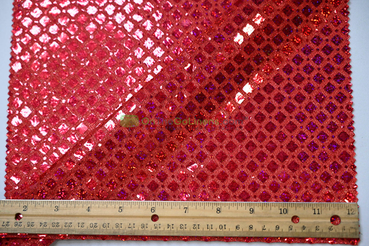 Holographic Sequin Fabric | 45” Wide | Lightweight & Flowing for Costumes, Gowns & Décor