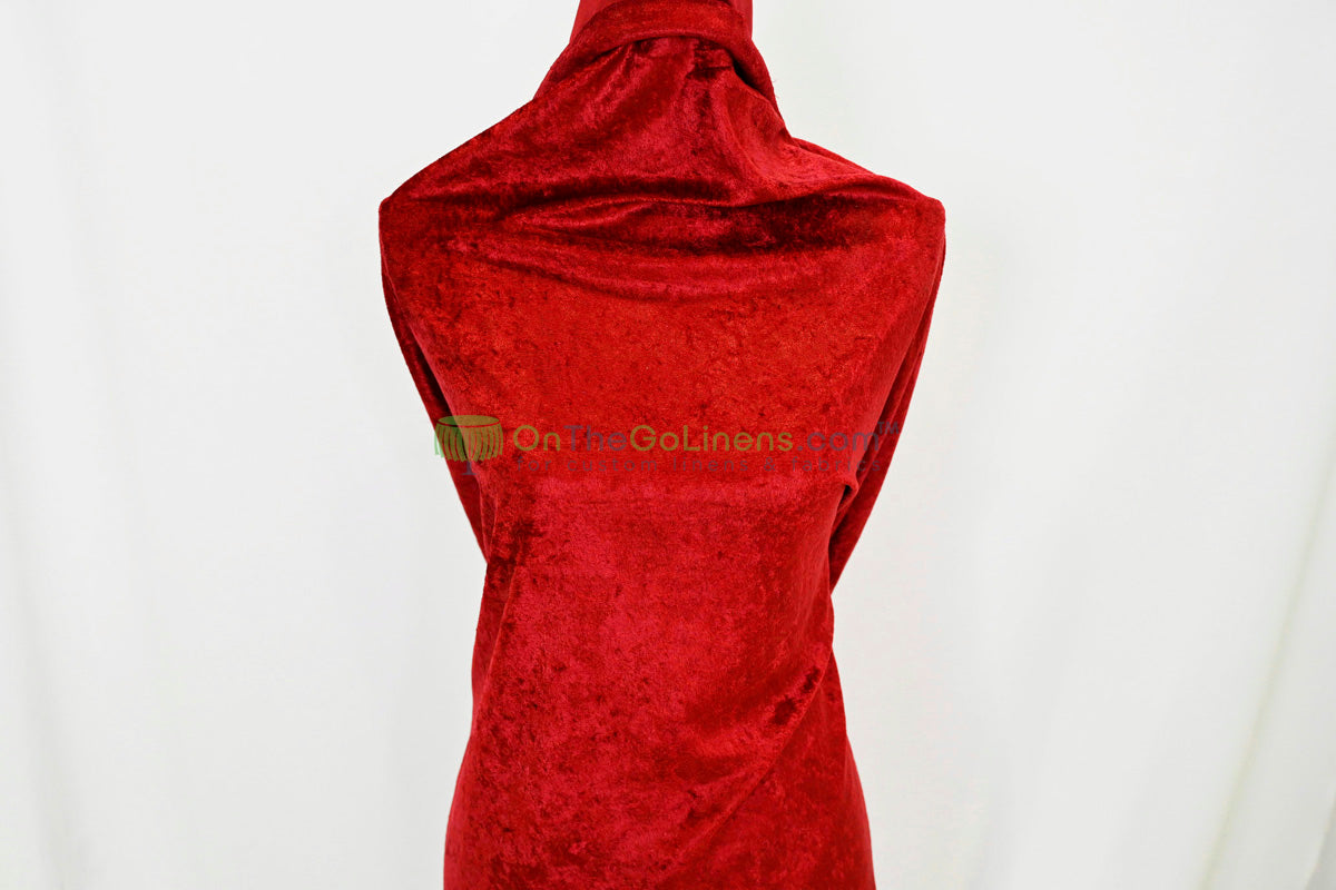 IFR Panne Velvet Event Drapery Panels | Crush Velour Curtains | Inherently Fire Retardant Drapery |Multiple Colors |