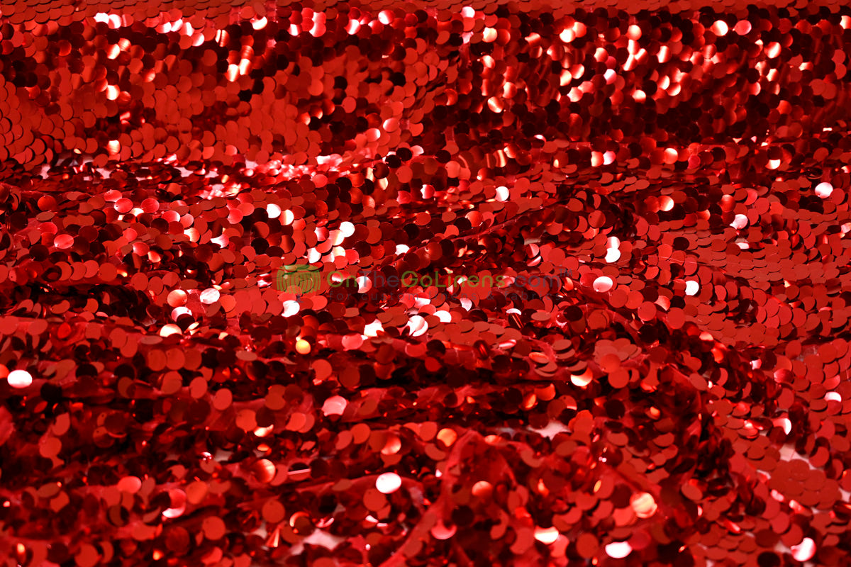 Payette Sequins Table Linens | Paillette Fish Scale Sequins Tablecloths | Multiple Colors |
