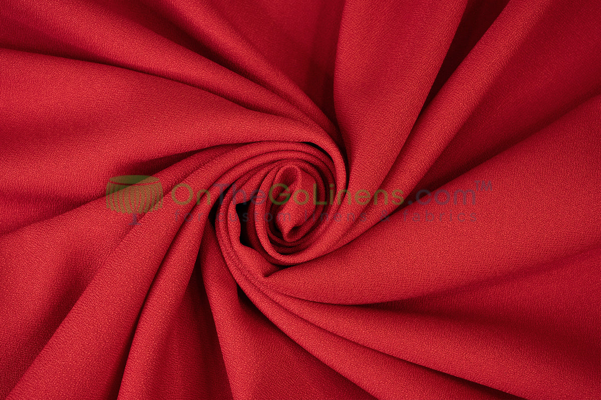 Polyester Crepe Fabric by the Yard 60" Wide 100% Polyester
