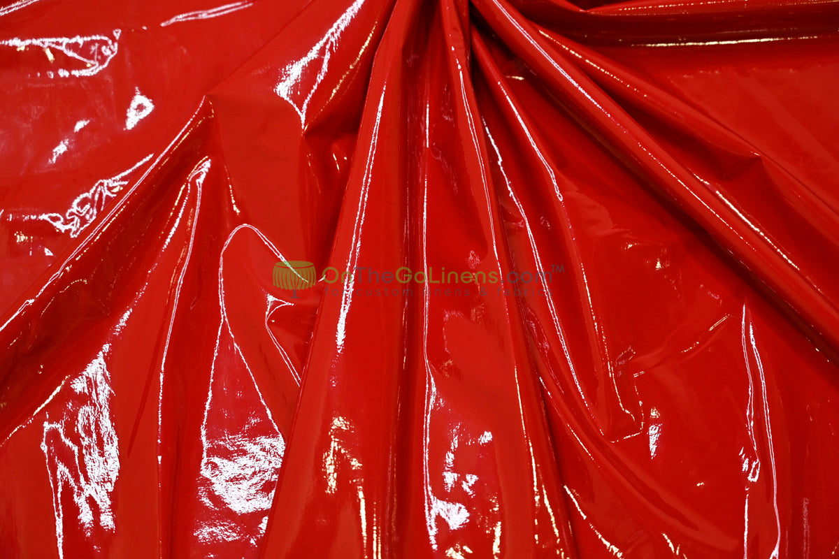 Shiny Patent Vinyl | Flexible Stretch - 94% Polyester, 6% Spandex | 60" Wide