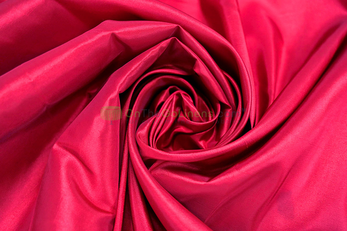Taffeta Fabric by the Yard | Non Stretch Taffeta | 60" Wide | 75 Colors Available | Wholesale Bolt Available |