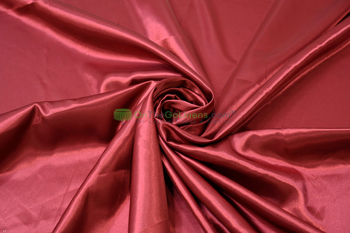 Charmeuse Satin Table Linens, Table Overlays, Table Drapes and Banquets | Multiple IFR Satin Colors |