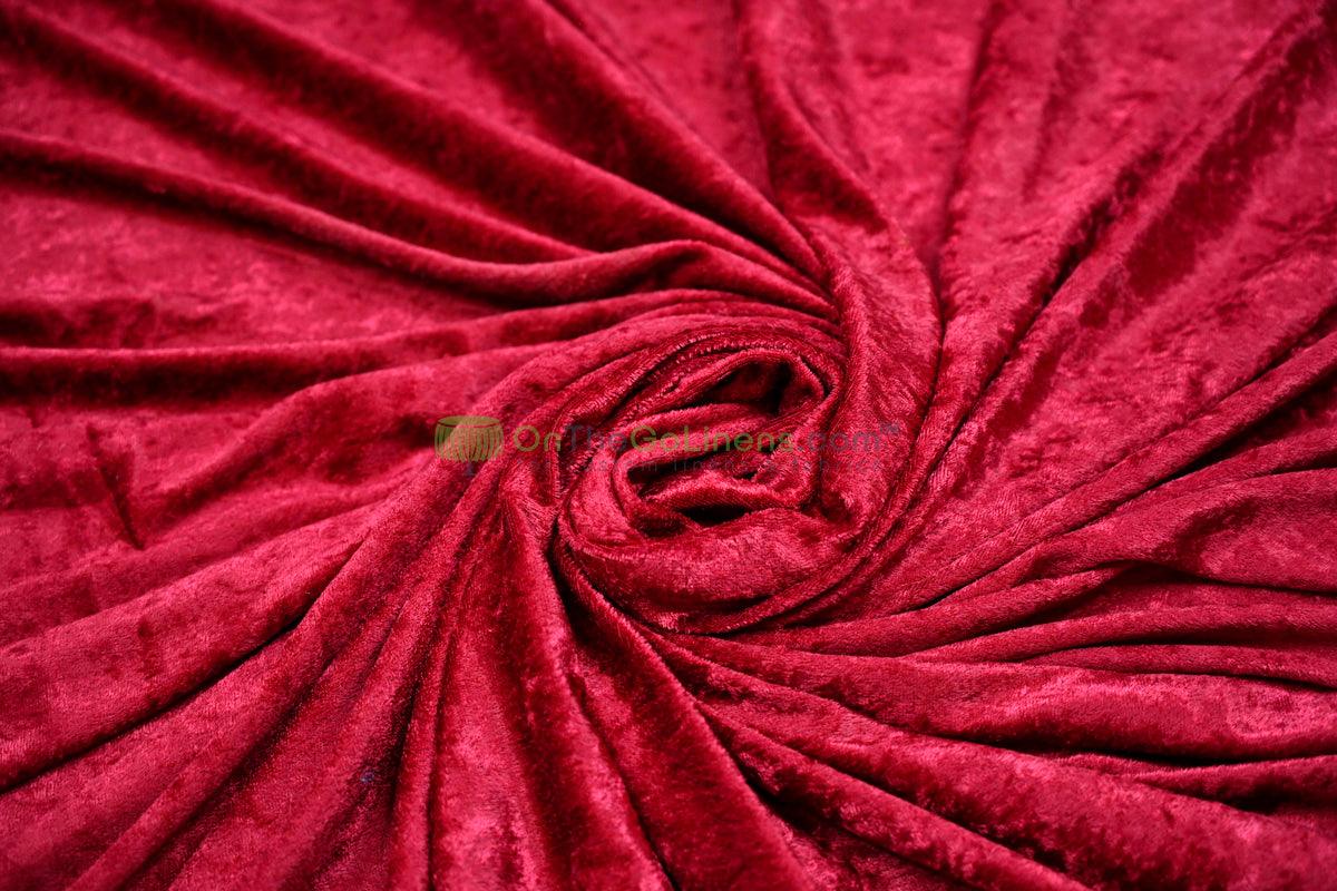 IFR Panne Velvet Event Drapery Panels | Crush Velour Curtains | Inherently Fire Retardant Drapery |Multiple Colors |