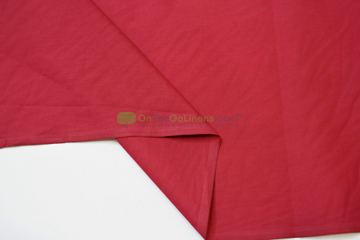 Woven Poly Cotton Broadcloth Fabric by the Yard | Polycotton Fabric | Multiple Colors | 60" Wide | 80/20 Blend |