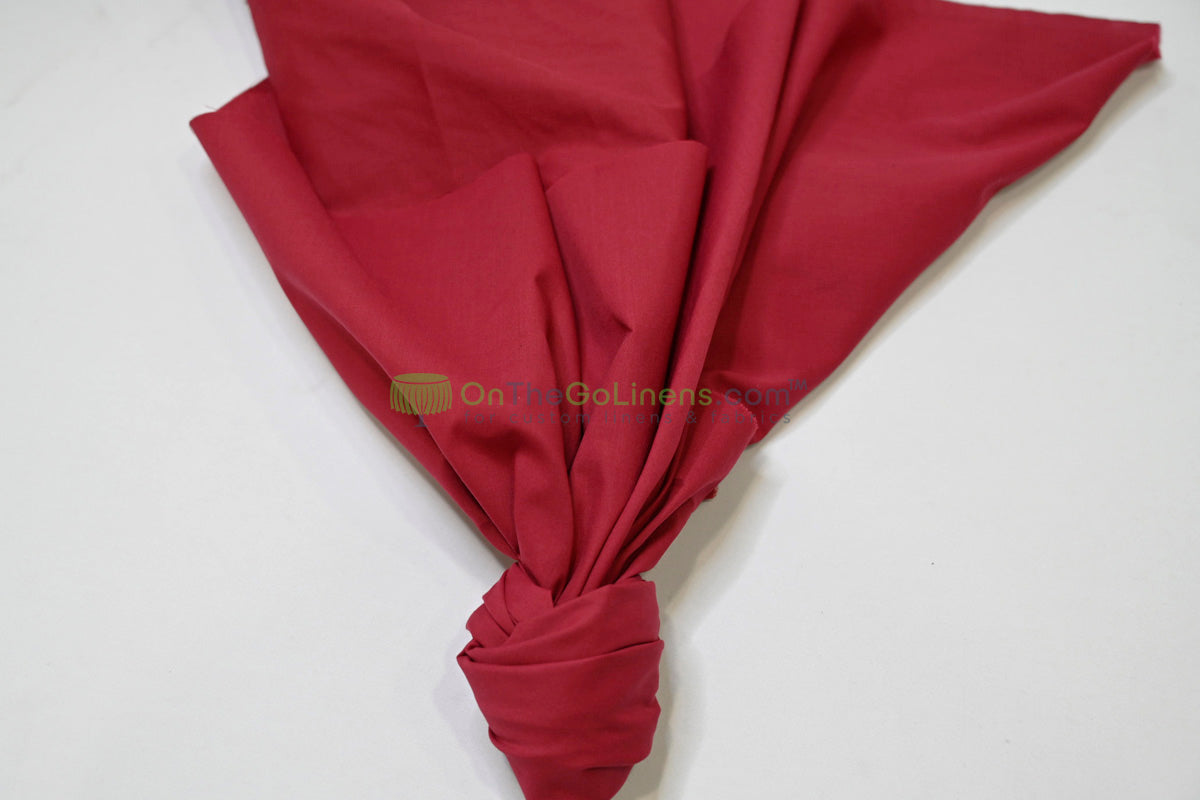 Woven Poly Cotton Broadcloth Fabric by the Yard | Polycotton Fabric | Multiple Colors | 60" Wide | 80/20 Blend |