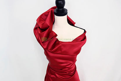 Lamour Satin Fabric by the Yard & Bolt | 100% Polyester Semi Dull Heavy Satin Fabric | 60" Wide | Multiple Colors |
