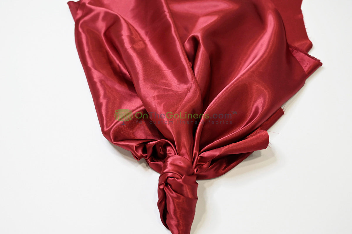 Stretch Charmeuse Fabric by the Yard | Silky Soft Stretch Satin Fabric | 4% Spandex | Multiple Colors |