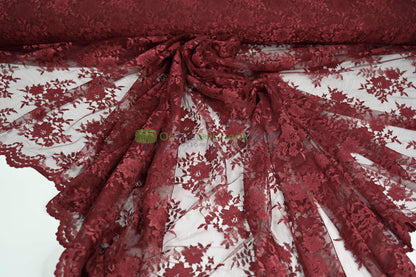 Chantilly Lace Fabric | Elegant Floral Lace | Lightweight & Sheer | Ideal for Bridal & Evening Wear