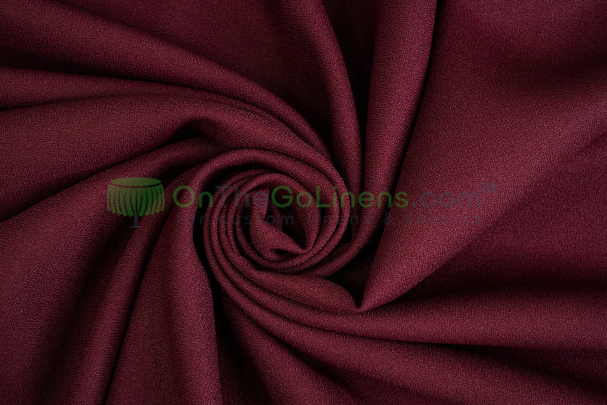 Polyester Crepe Fabric by the Yard 60" Wide 100% Polyester
