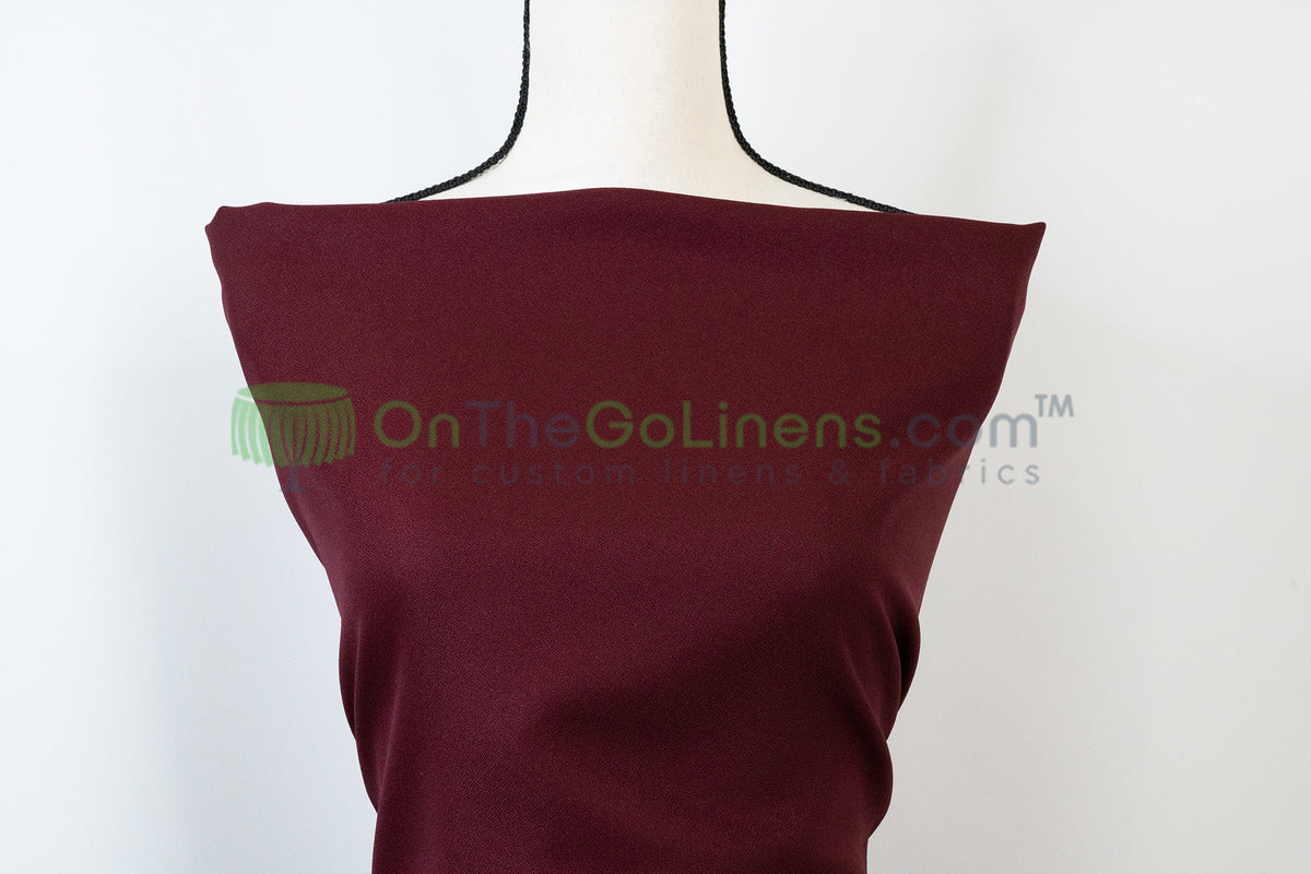 Polyester Crepe Fabric by the Yard 60" Wide 100% Polyester