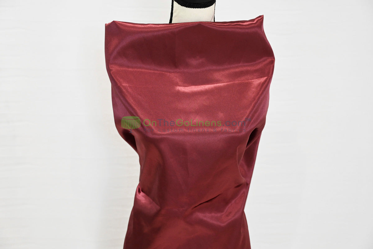 Stretch Charmeuse Fabric by the Yard | Silky Soft Stretch Satin Fabric | 4% Spandex | Multiple Colors |