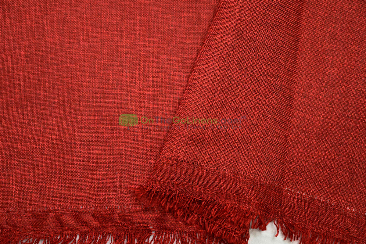 Vintage Linen Event Drapery Panels | Imitation Burlap Curtains | Washable 100% Polyester Burlap |