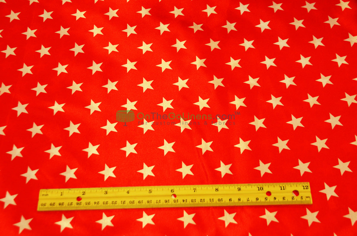 American Star Satin | American Flag in Red, Navy, and Blue Satin | Sold by the Yard x 60" Wide | Charmeuse Satin American Flag Print
