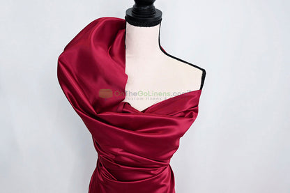 Lamour Satin Fabric by the Yard & Bolt | 100% Polyester Semi Dull Heavy Satin Fabric | 60" Wide | Multiple Colors |
