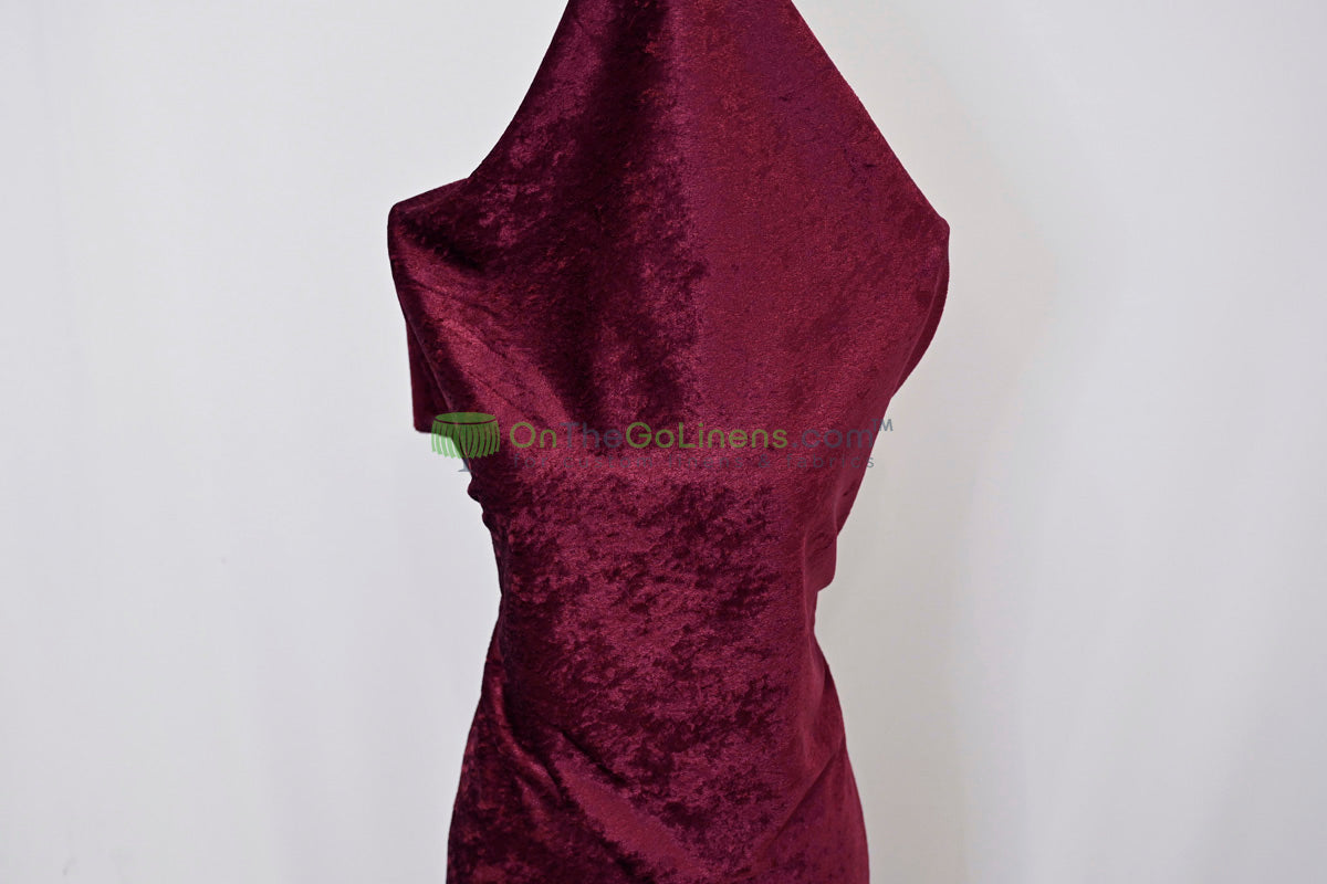 IFR Panne Velvet Event Drapery Panels | Crush Velour Curtains | Inherently Fire Retardant Drapery |Multiple Colors |