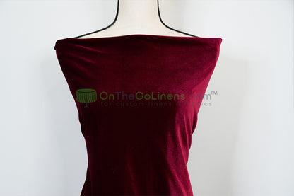 Stretch Velvet Tablecloths | Soft and Smooth Spandex Velvet Table Linens | Multiple Colors |