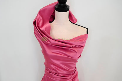 Lamour Satin Fabric by the Yard & Bolt | 100% Polyester Semi Dull Heavy Satin Fabric | 60" Wide | Multiple Colors |