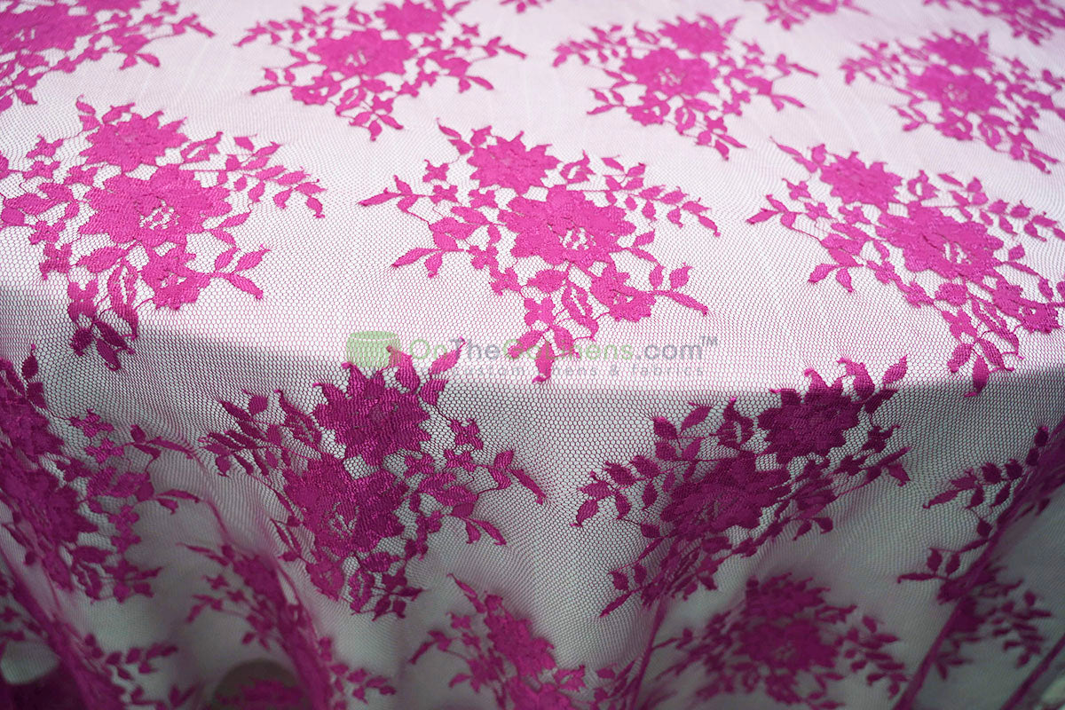 Chantilly Lace Fabric | Elegant Floral Lace | Lightweight & Sheer | Ideal for Bridal & Evening Wear