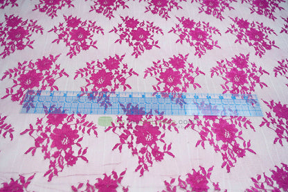 Chantilly Lace Fabric | Elegant Floral Lace | Lightweight & Sheer | Ideal for Bridal & Evening Wear