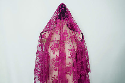 Chantilly Lace Fabric | Elegant Floral Lace | Lightweight & Sheer | Ideal for Bridal & Evening Wear