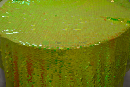 Payette Sequins Table Linens | Paillette Fish Scale Sequins Tablecloths | Multiple Colors |