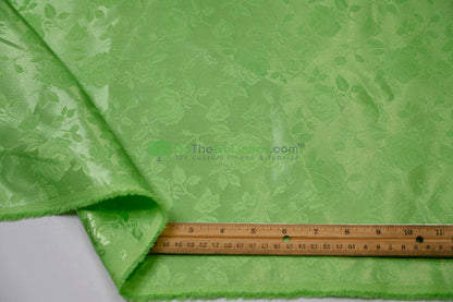 Floral Jacquard Satin Fabric by the Yard | Isabella Floral Jacquard | 60 Wide | Rose Jacquard Satin Fabric |