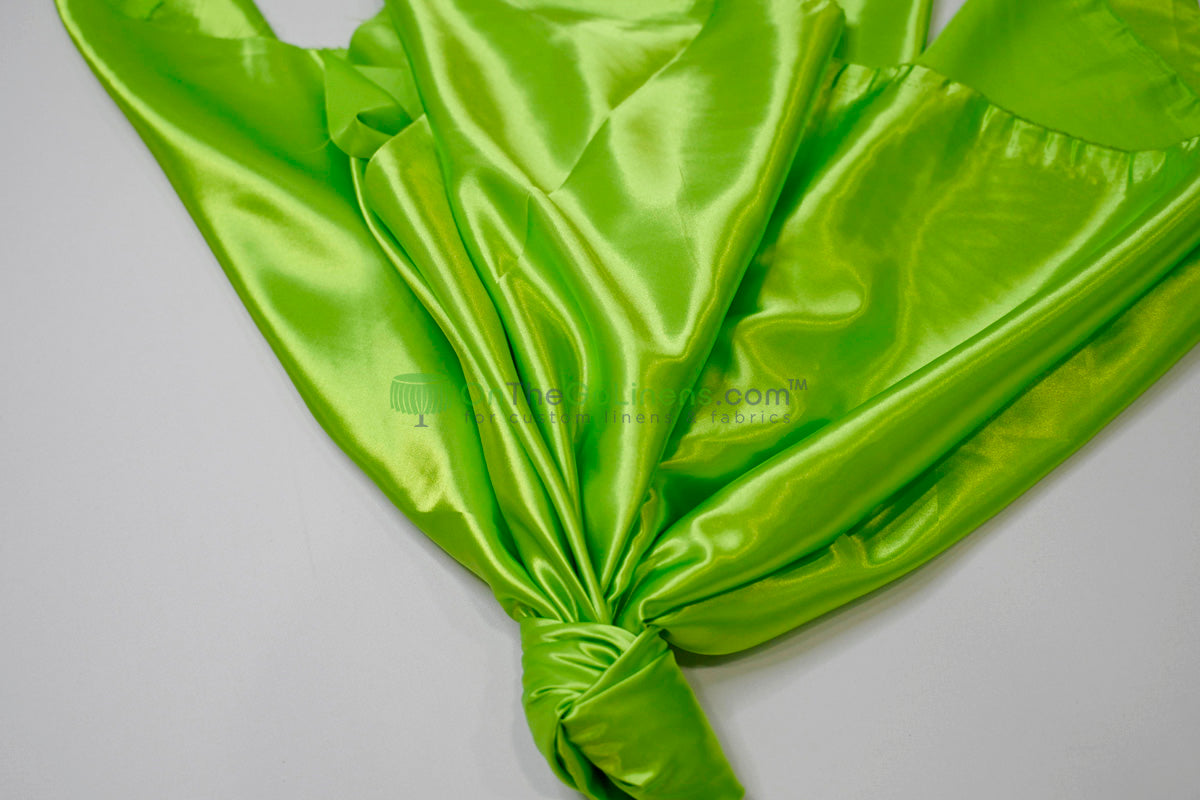 Stretch Charmeuse Fabric by the Yard | Silky Soft Stretch Satin Fabric | 4% Spandex | Multiple Colors |