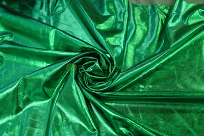 Foil Spandex Lame Fabric | Metallic Spandex Fabric by the Yard | 60" Wide | 96% Polyester 4% Spandex |