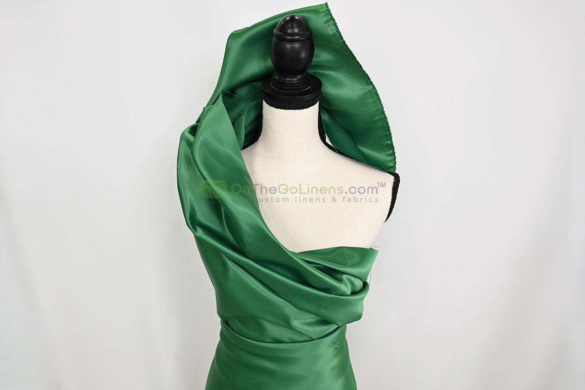 Lamour Satin Fabric by the Yard & Bolt | 100% Polyester Semi Dull Heavy Satin Fabric | 60" Wide | Multiple Colors |