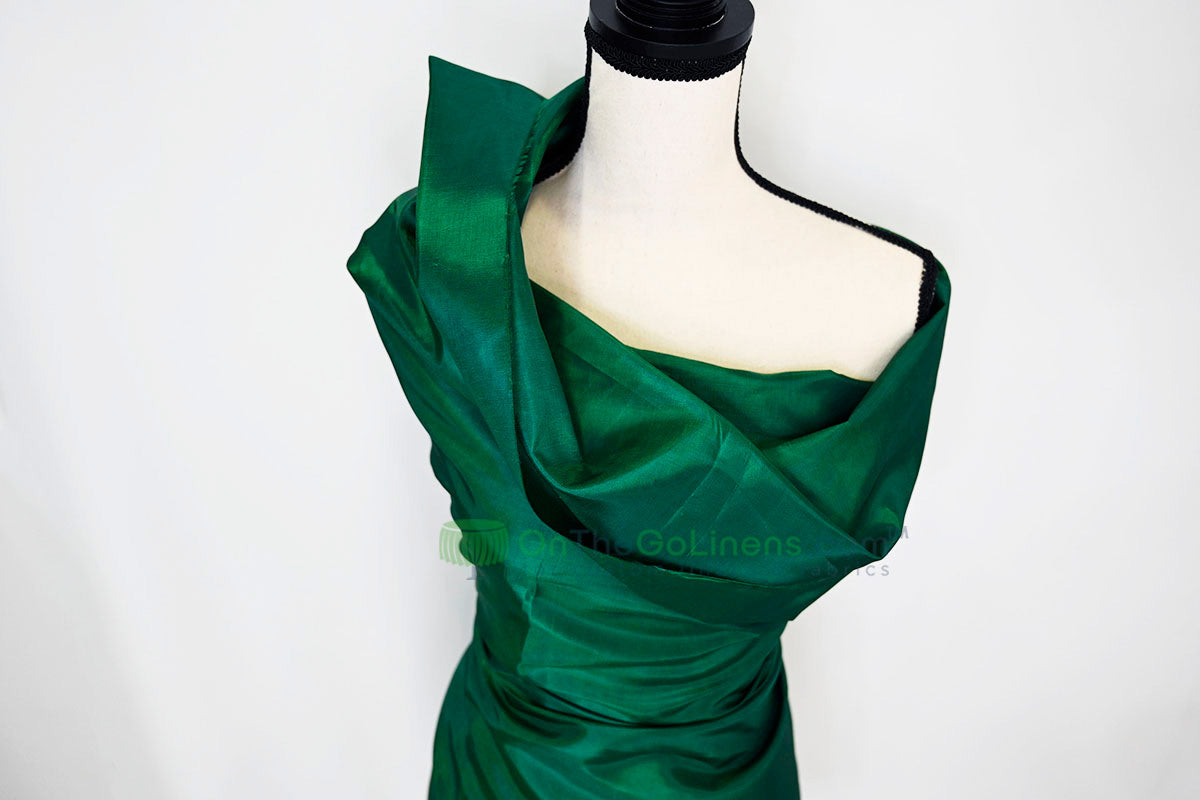 Taffeta Fabric by the Yard | Non Stretch Taffeta | 60" Wide | 75 Colors Available | Wholesale Bolt Available |