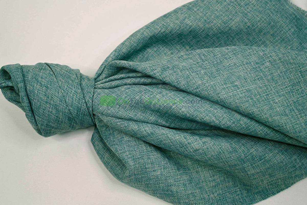 Vintage Linen Event Drapery Panels | Imitation Burlap Curtains | Washable 100% Polyester Burlap |