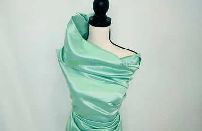 Lamour Satin Fabric by the Yard & Bolt | 100% Polyester Semi Dull Heavy Satin Fabric | 60" Wide | Multiple Colors |