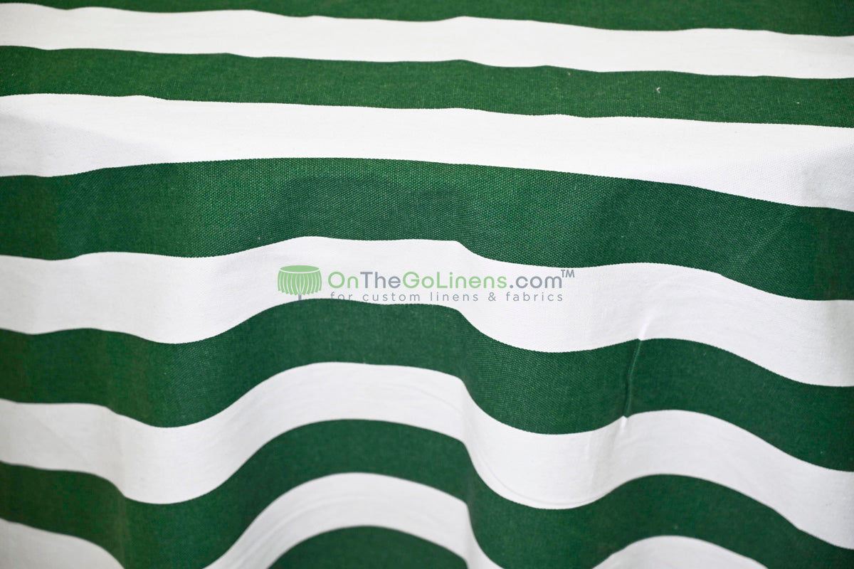 100% Cotton Canvas 2" Stripe Fabric | Sold by the Yard | Four Colors Available | 60" Wide |