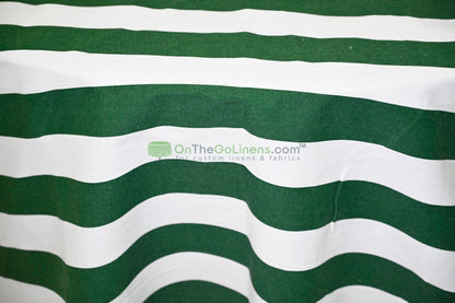 100% Cotton Canvas 2" Stripe Fabric | Sold by the Yard | Four Colors Available | 60" Wide |