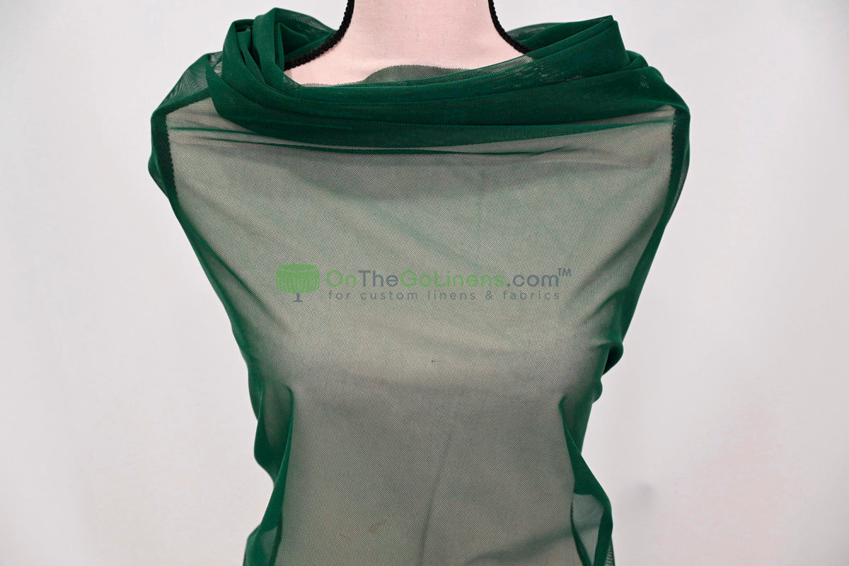 Power Mesh Spandex Fabric by the Yard | 60" Wide | Multiple Colors | 80/20 Nylon Spandex Blend |