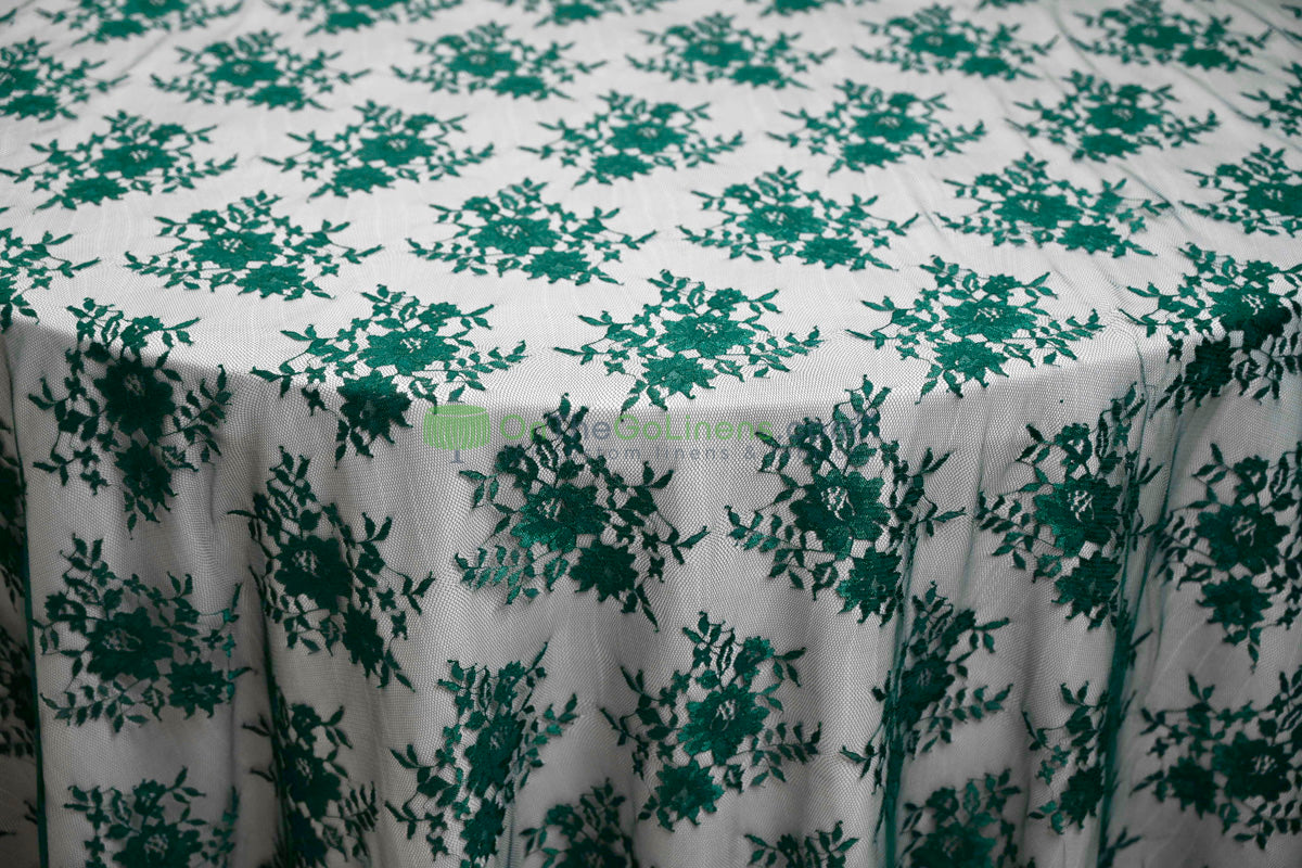 Chantilly Lace Fabric | Elegant Floral Lace | Lightweight & Sheer | Ideal for Bridal & Evening Wear