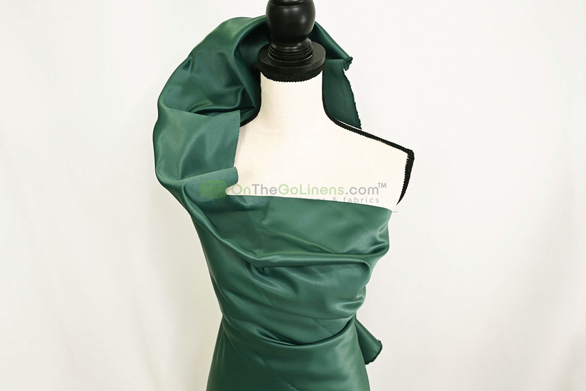 Lamour Satin Fabric by the Yard & Bolt | 100% Polyester Semi Dull Heavy Satin Fabric | 60" Wide | Multiple Colors |