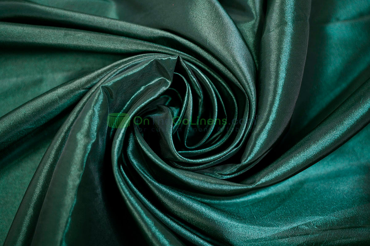 Taffeta Fabric by the Yard | Non Stretch Taffeta | 60" Wide | 75 Colors Available | Wholesale Bolt Available |