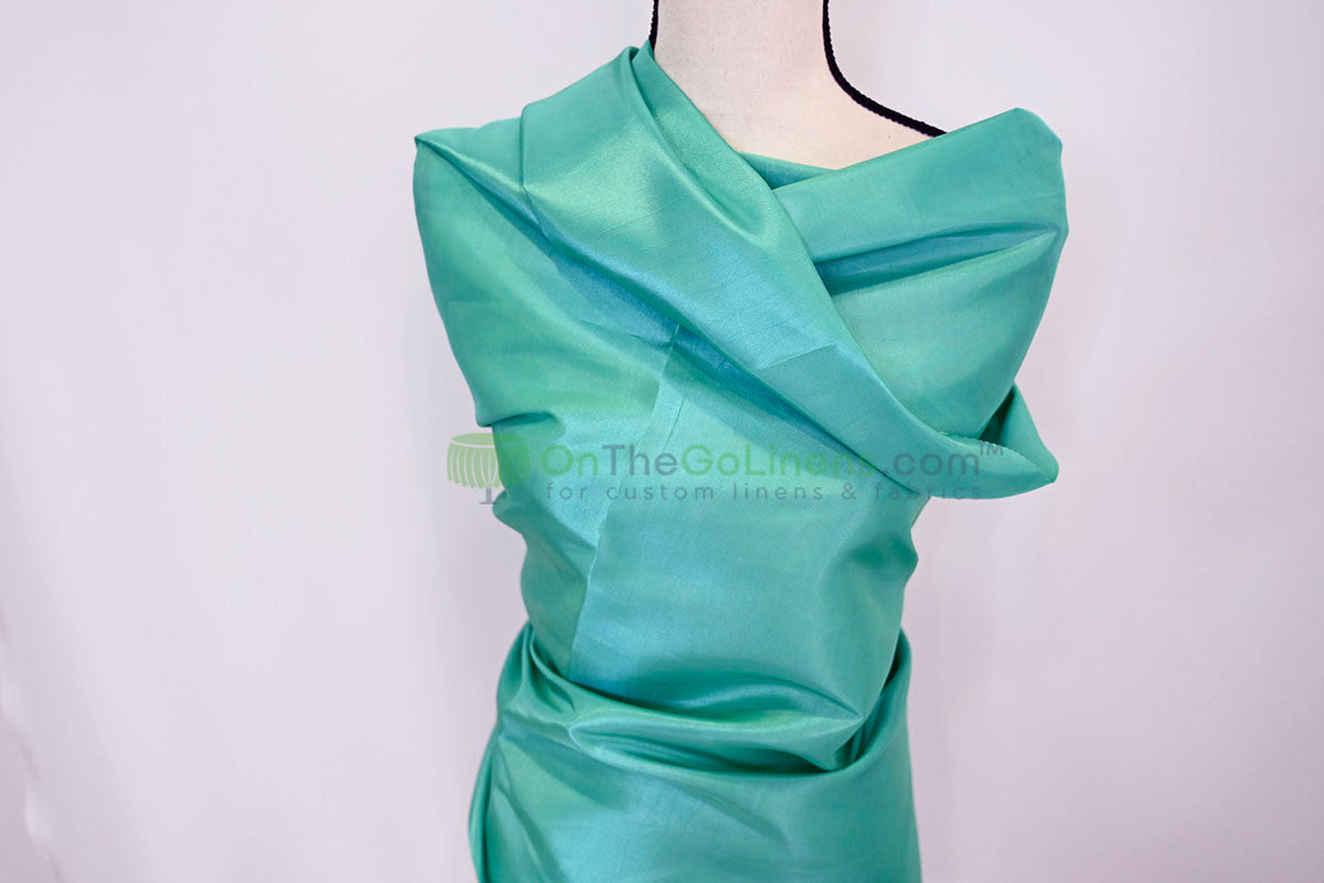 Taffeta Fabric by the Yard | Non Stretch Taffeta | 60" Wide | 75 Colors Available | Wholesale Bolt Available |