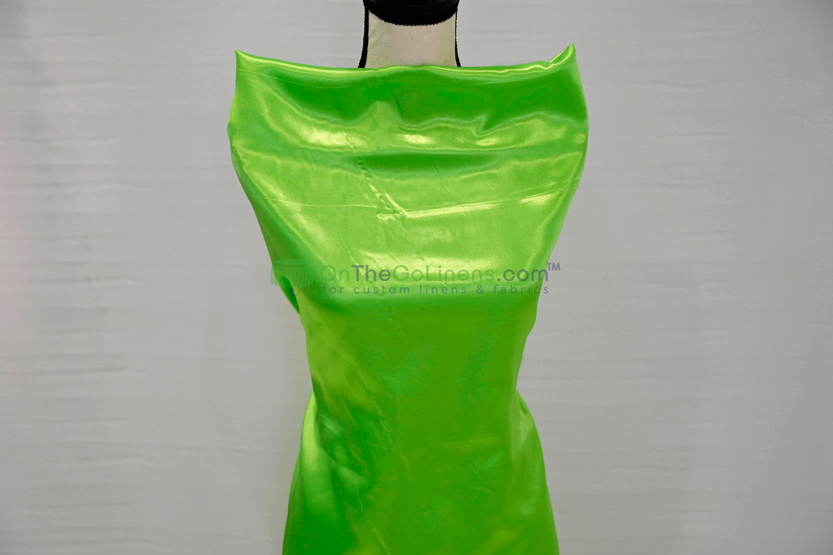 Charmeuse Satin Table Linens, Table Overlays, Table Drapes and Banquets | Multiple IFR Satin Colors |