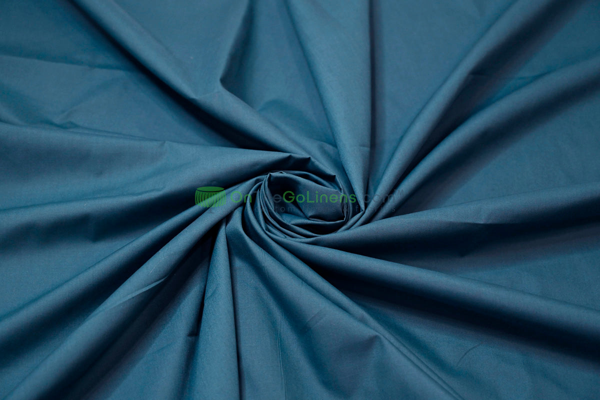 Woven Poly Cotton Broadcloth Fabric by the Yard | Polycotton Fabric | Multiple Colors | 60" Wide | 80/20 Blend |