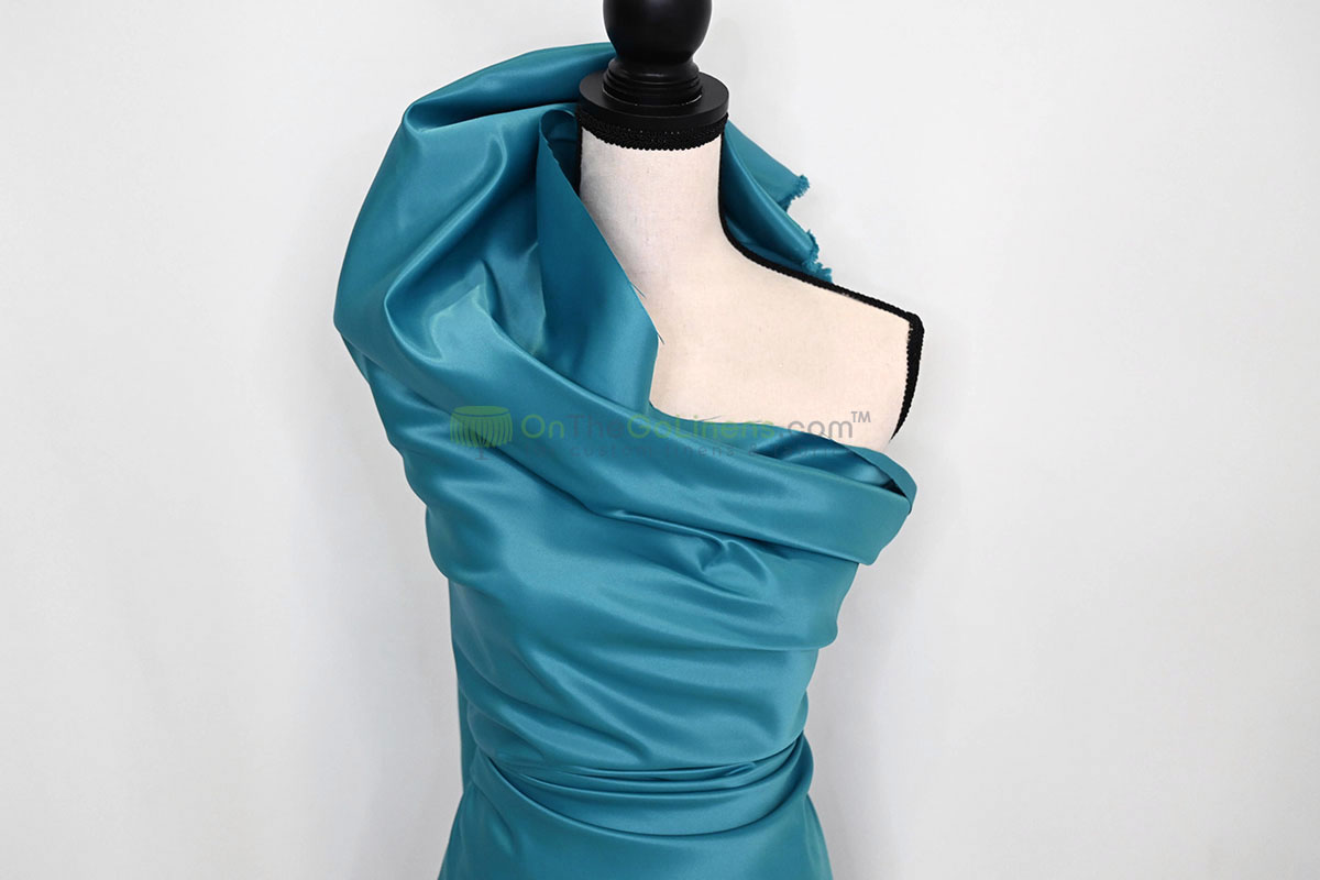 Lamour Satin Fabric by the Yard & Bolt | 100% Polyester Semi Dull Heavy Satin Fabric | 60" Wide | Multiple Colors |